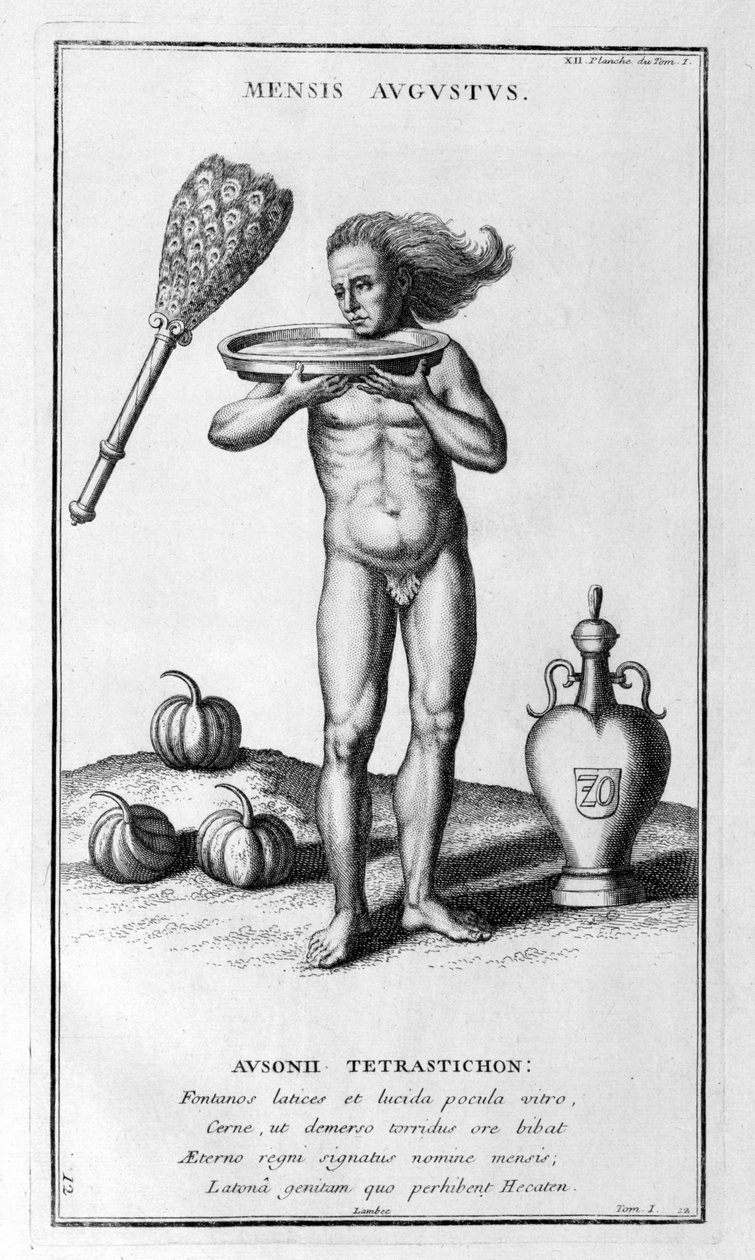 1757 augusztusának ábrázolása alkotó: Bernard de Montfaucon