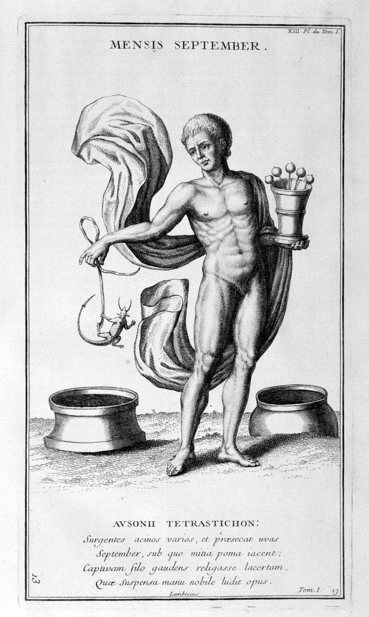 1757. szeptemberi ábrázolás alkotó: Bernard de Montfaucon