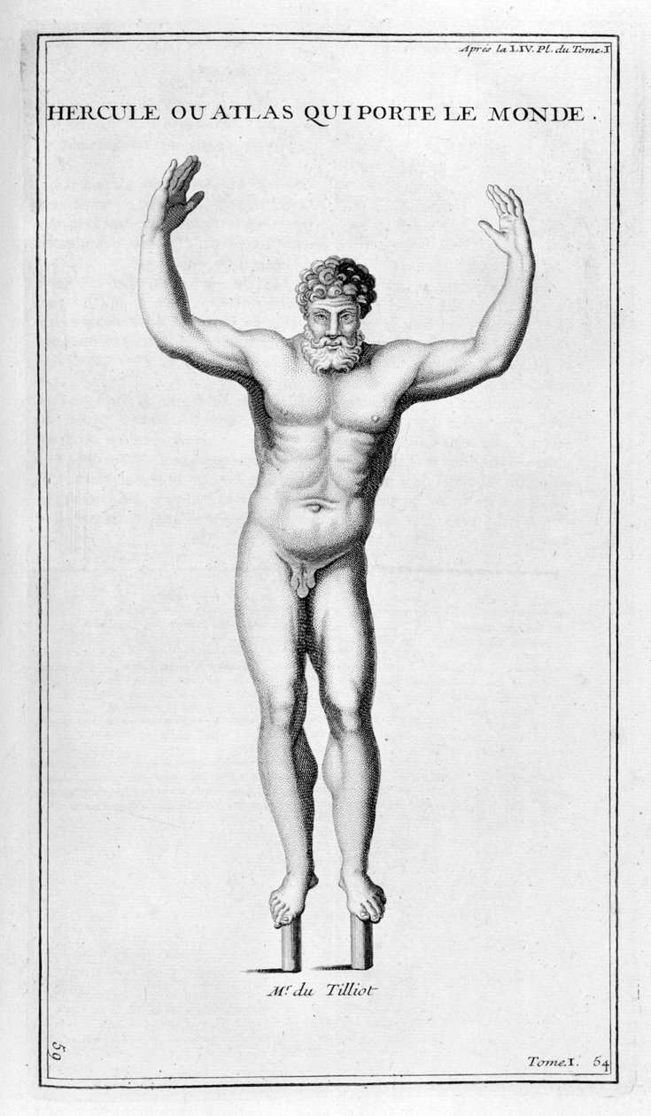 Herkules, aki viszi a világot, 1757 alkotó: Bernard de Montfaucon