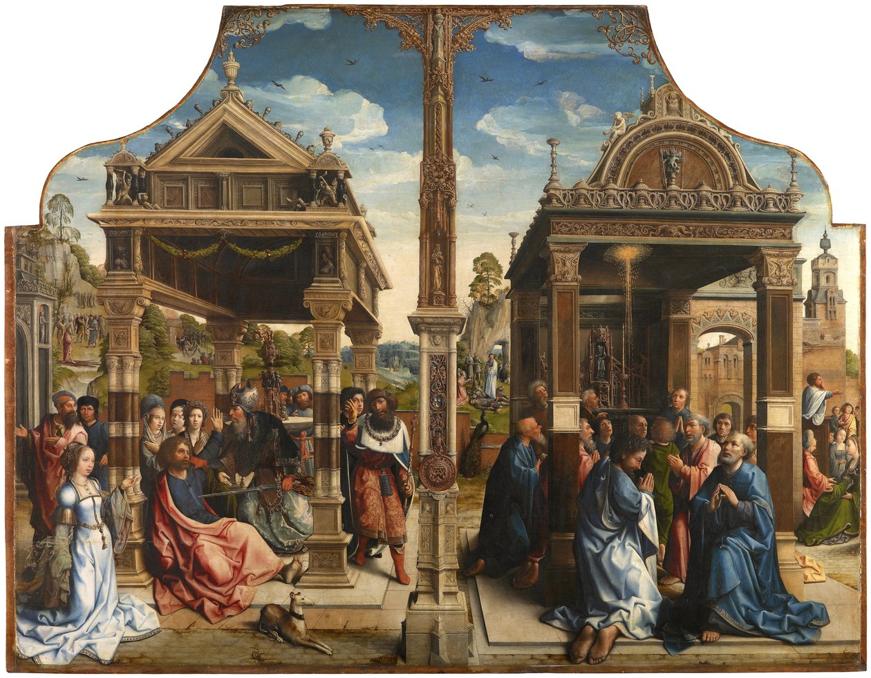 Szent Tamás és Mátyás oltárképe, kb. 1510-1520 alkotó: Bernard van Orley