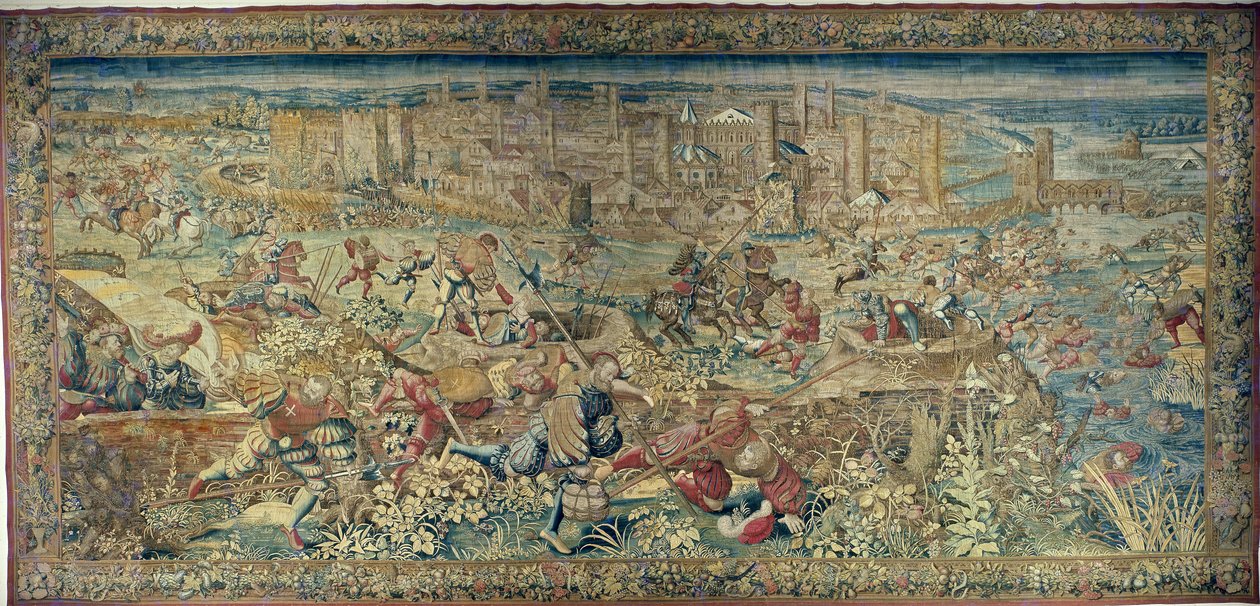 A páviai csata epizódja (1525) alkotó: Bernard van Orley