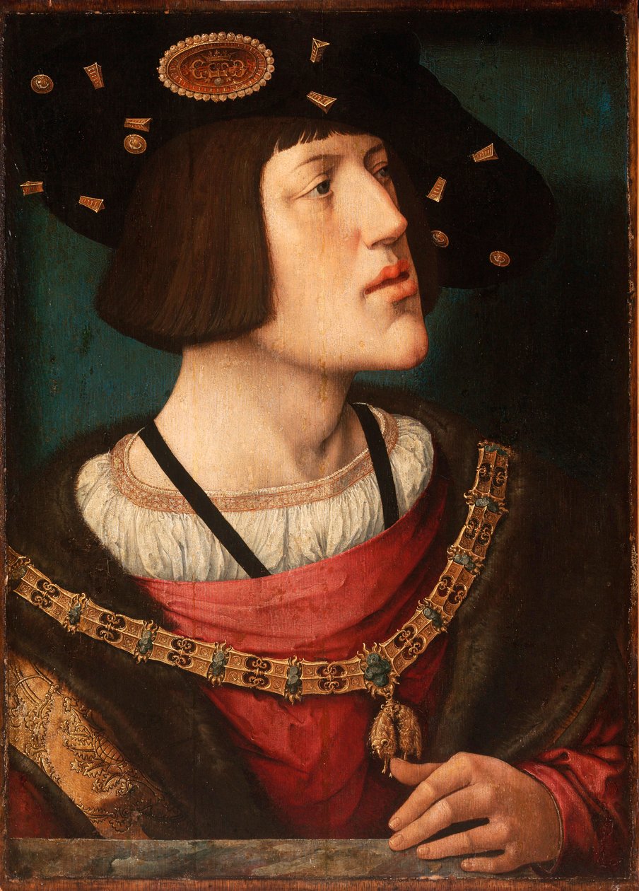 V. Károly spanyol portré (1500-1558) alkotó: Bernard van Orley