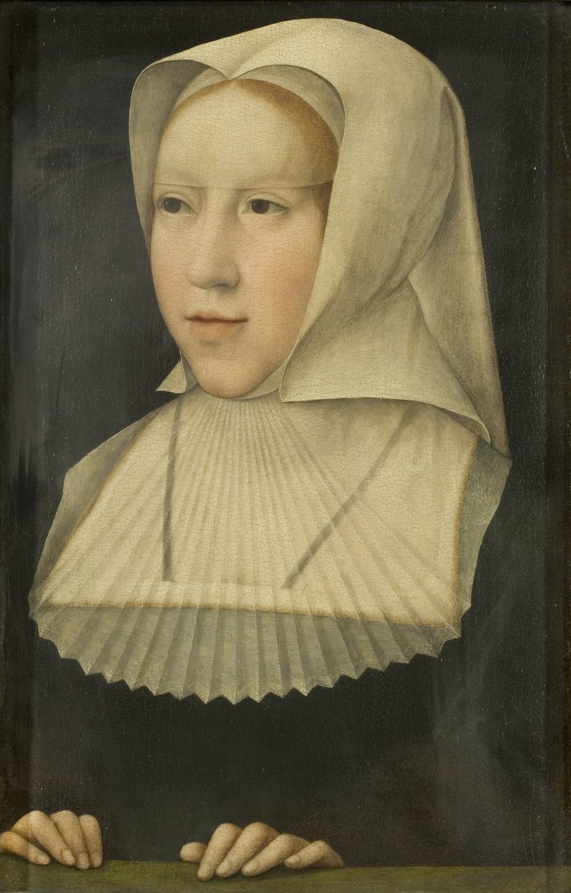 Osztrák Margit portréja (olaj, tábla) alkotó: Bernard van Orley