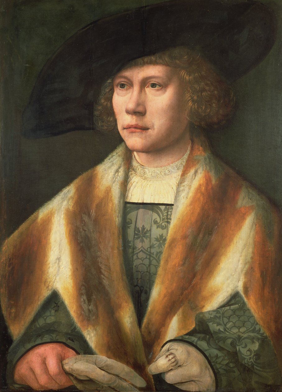 Fiatal férfi portréja, esetleg önarckép, 1520 körül (panel) alkotó: Bernard van Orley