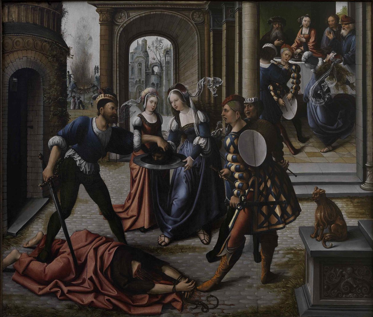 Keresztelő Szent János vértanúsága, 1514 körül. alkotó: Bernard van Orley
