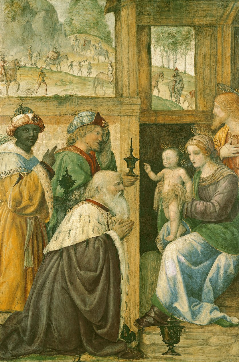 A mágusok imádása alkotó: Bernardino Luini