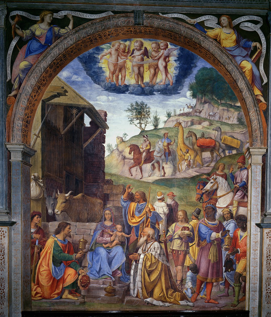 Mágusok imádása, 1525 alkotó: Bernardino Luini