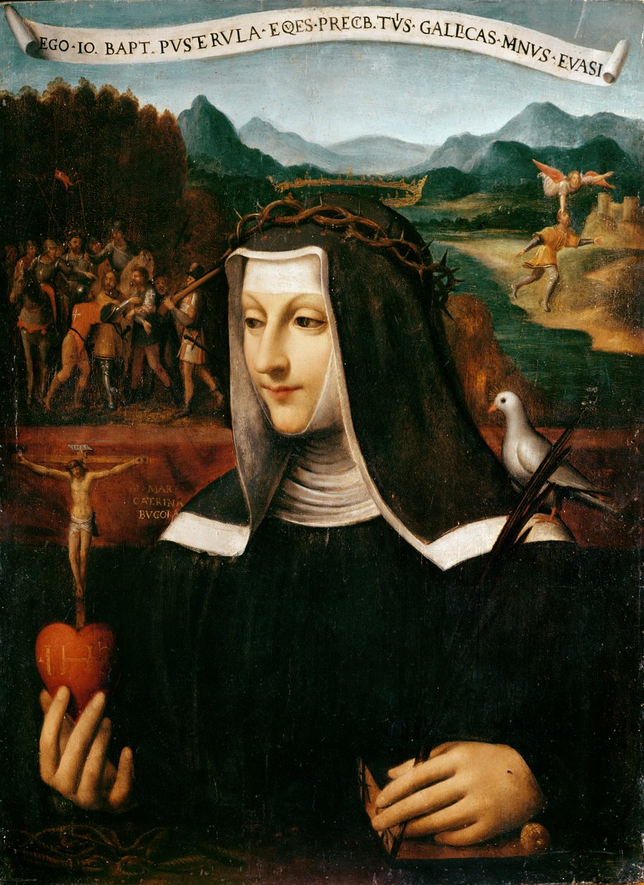 Ex Voto Sienai Szent Katalin (1347-80) tiszteletére ajánlott alkotó: Bernardino Luini
