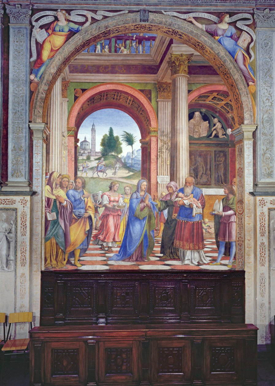 Bemutató a templomban, 1525 alkotó: Bernardino Luini
