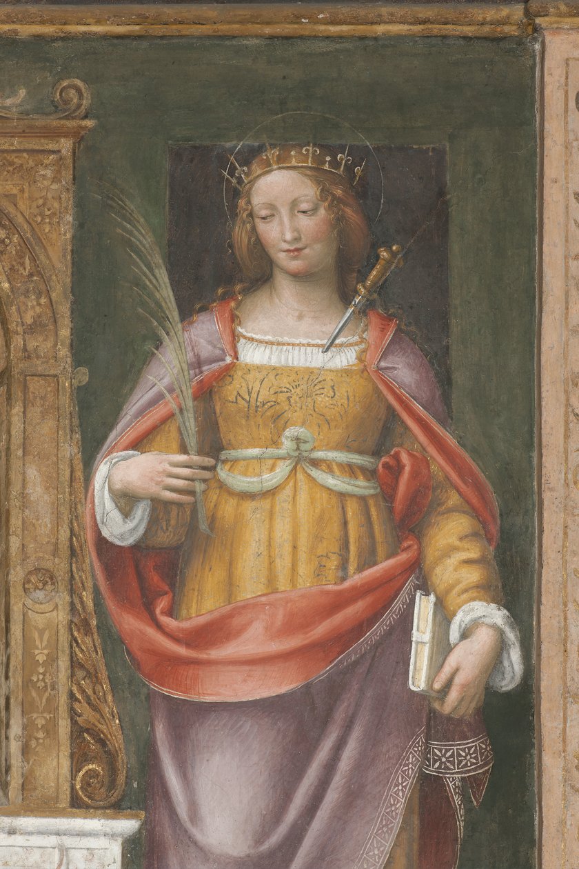 Szent Jusztina alkotó: Bernardino Luini