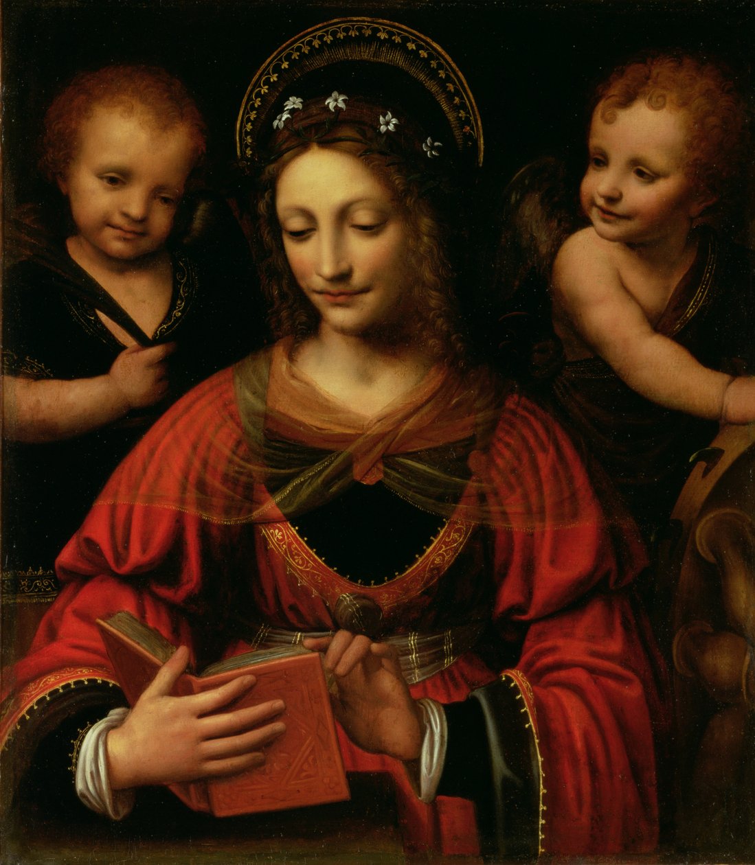 Szent Katalin, 1527-31 (panelről átvitt olaj, vászon) alkotó: Bernardino Luini