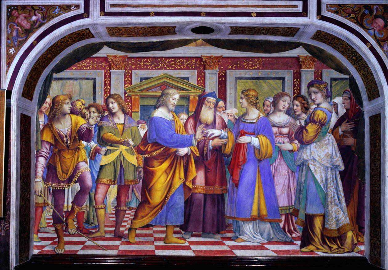 A Szűzanya házassága, 1525 alkotó: Bernardino Luini