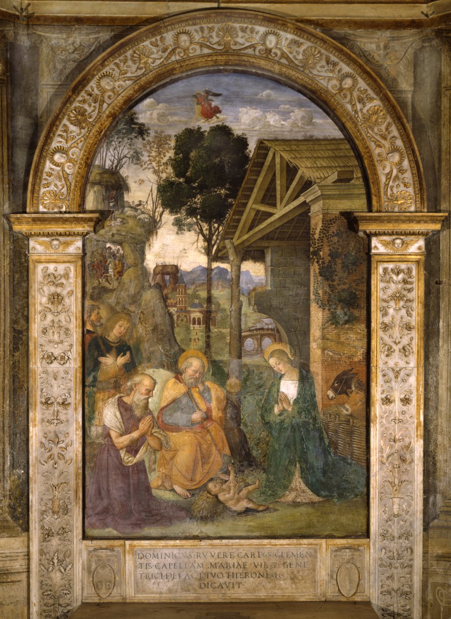 A Gyermek imádása, 1490 körül (olaj, fatábla) alkotó: Bernardino di Betto Pinturicchio
