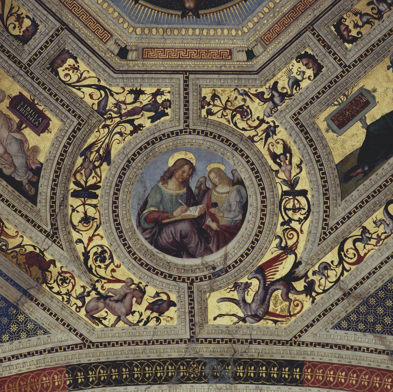 A presbitérium trezora, Santa Maria del Popolo, Róma, 1484-92 körül alkotó: Bernardino di Betto Pinturicchio