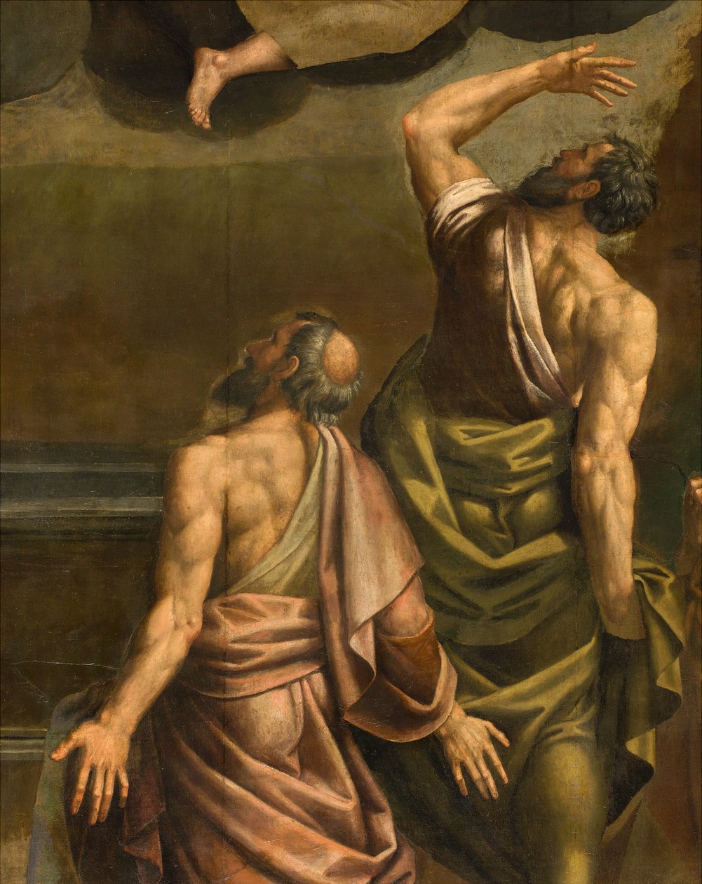Apszis, Bernardino Gatti oltárképe, Il Sojaro, Giovanni Battista Trotti, IL Malosso, a Szűz mennybemenetele kiegészítve alkotó: Bernardino Gatti