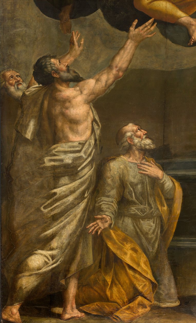 Apszis, Bernardino Gatti oltárképe, Il Sojaro, Giovanni Battista Trotti, IL Malosso, a Szűz mennybemenetele kiegészítve alkotó: Bernardino Gatti
