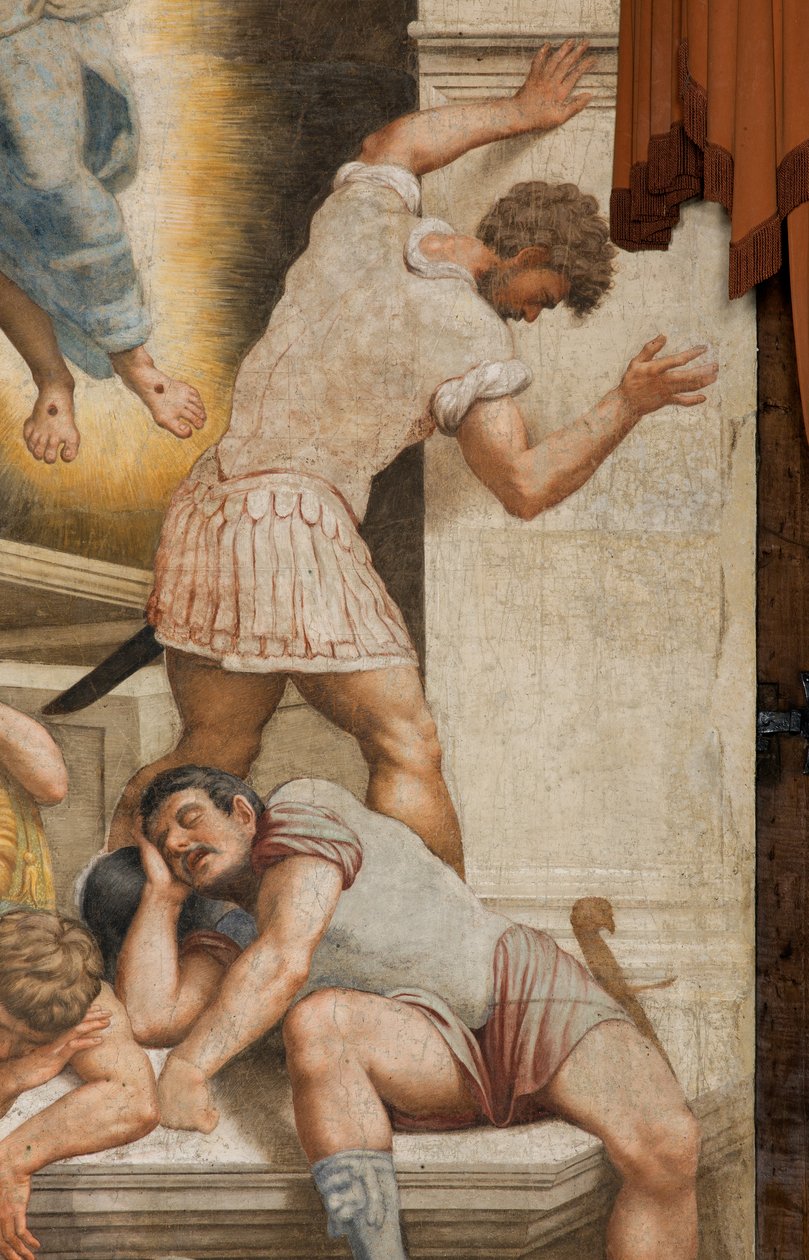 Counterfaccata, Bernardino Gatti, Feltámadás 1529, Részlet alkotó: Bernardino Gatti