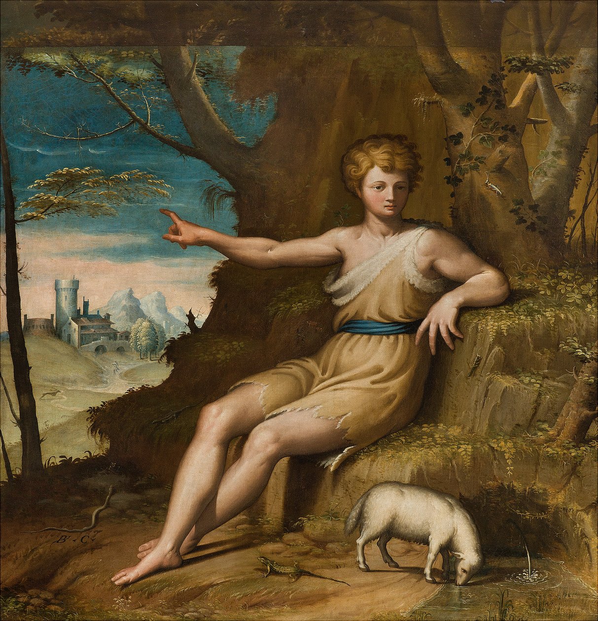 Népünk Boldogasszonya kápolna, déli oldal második szakasza, Bernardino Campi, San Giovanni nel Desert 1569 alkotó: Bernardino Campi