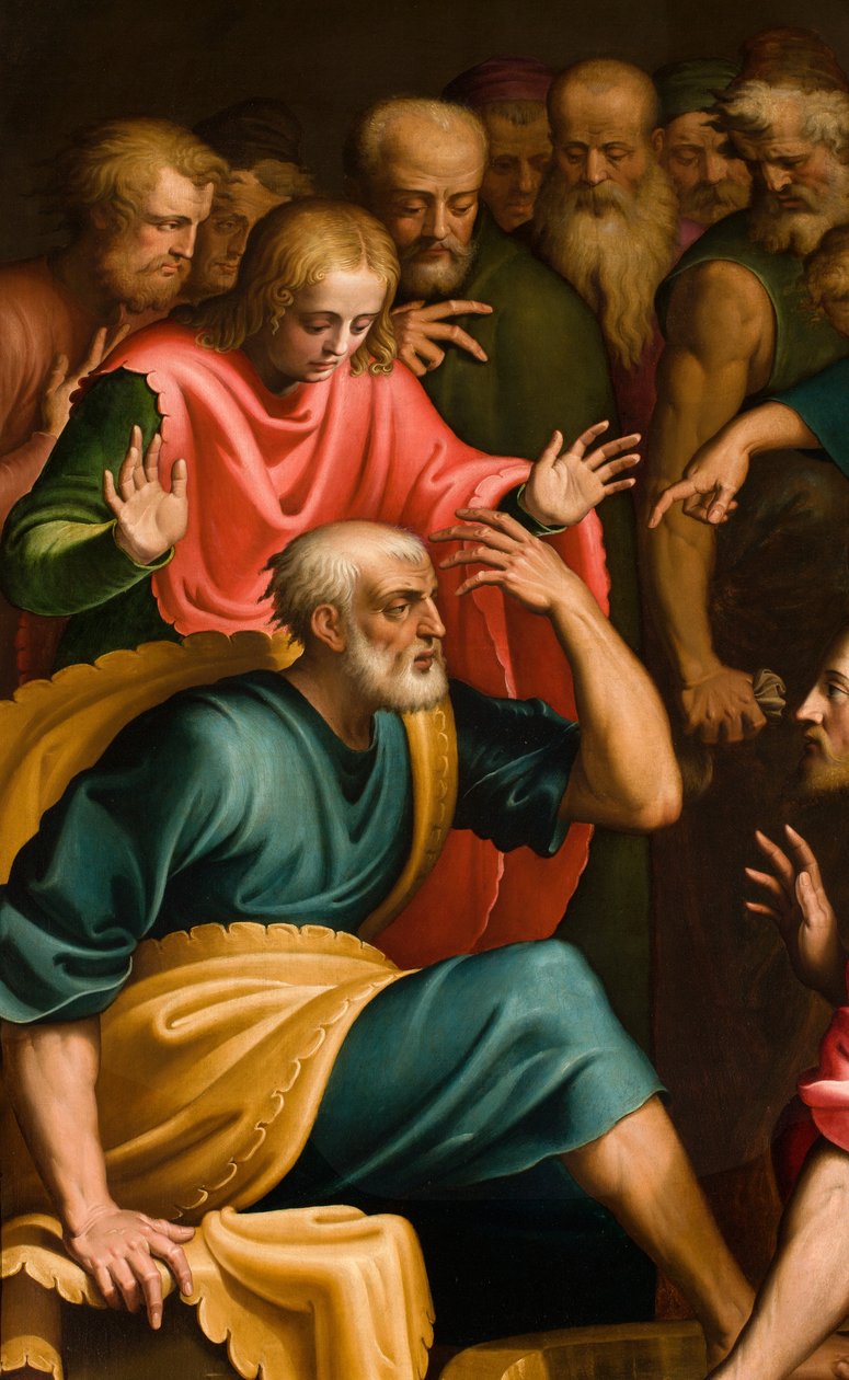 SS Sakramentum kápolna, déli oldal első szakasza, Bernardino Campi, Lábak levendulája, részlet 1569 alkotó: Bernardino Campi