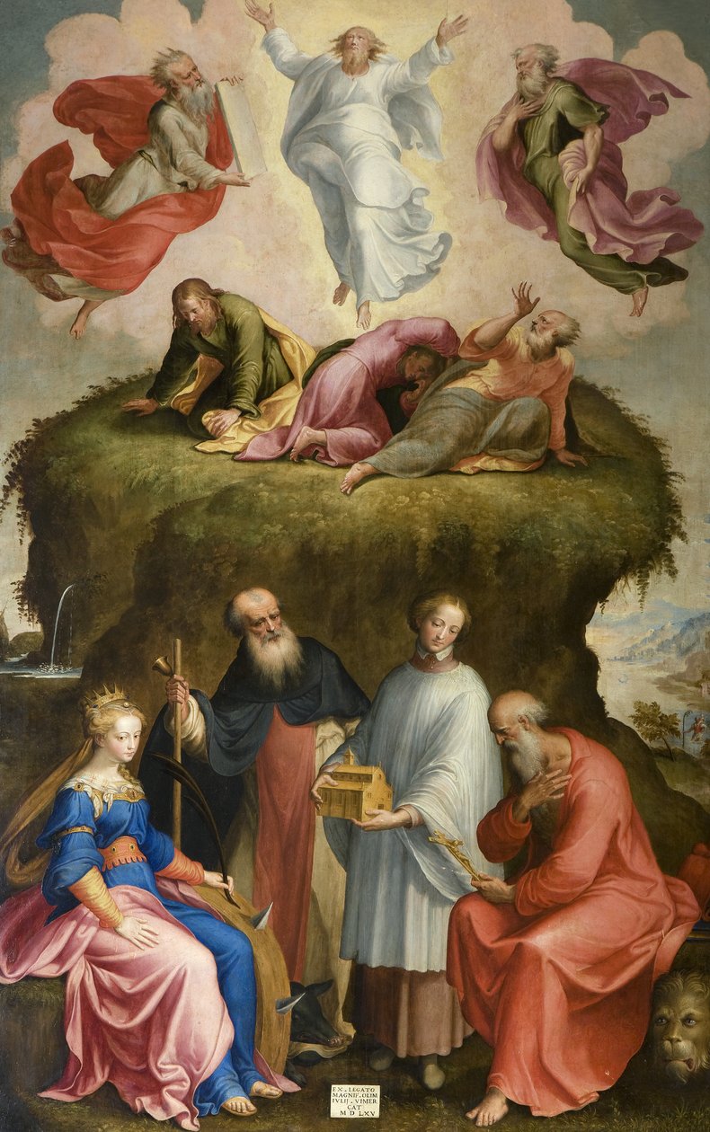 Színeváltozás és szentek, 1565 alkotó: Bernardino Campi