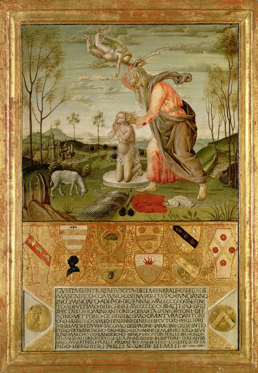 Izsák áldozata alkotó: Bernardino Fungai