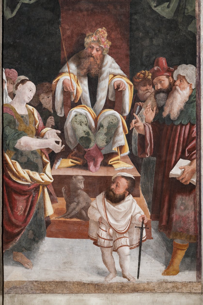 Részlet Szent Katalin vértanúságáról (freskó) alkotó: Bernardino Lanino
