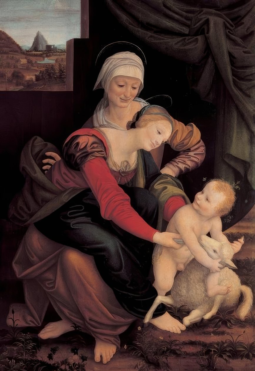 Szent Anna önvezető alkotó: Bernardino Lanino