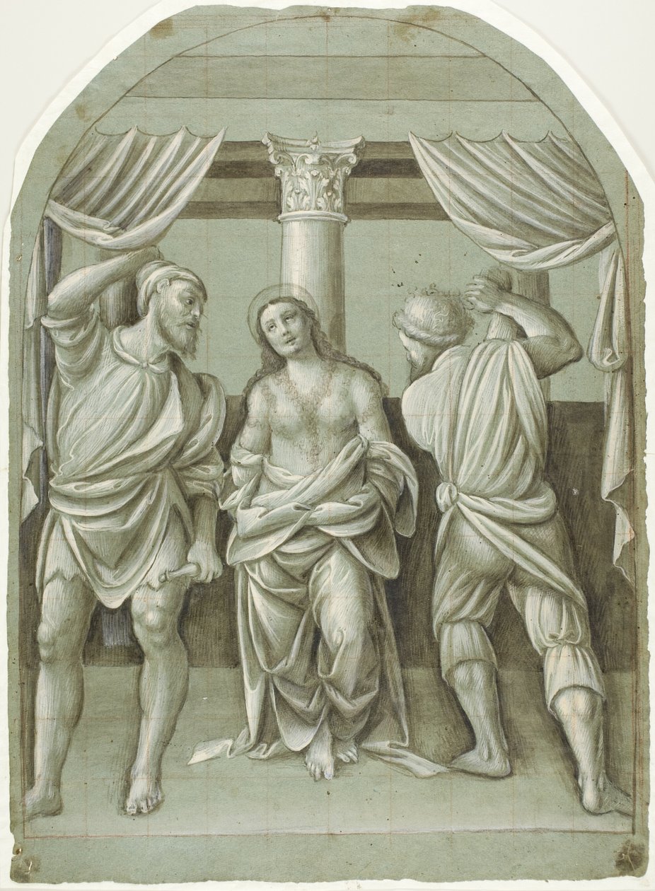 Szent Katalin megostorozása alkotó: Bernardino Lanino