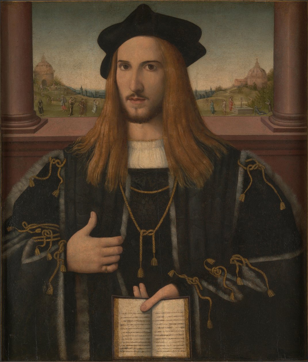 Alberto Pio portréja, 1512 alkotó: Bernardino Loschi