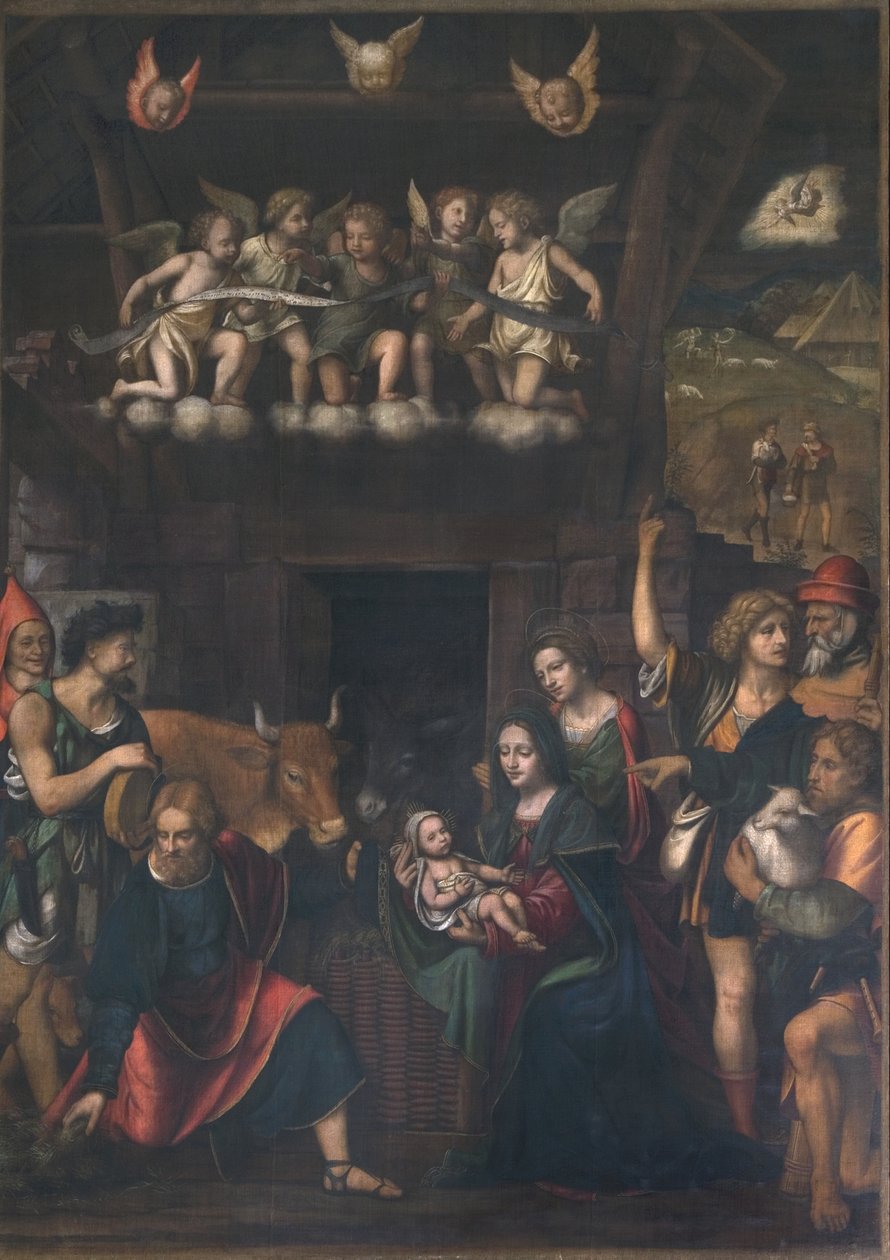 A Pásztorok imádata alkotó: Bernardino Luini