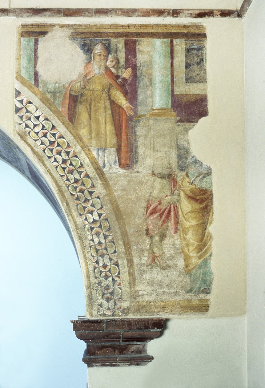 Szent Joachim kiűzése a templomból alkotó: Bernardino Luini