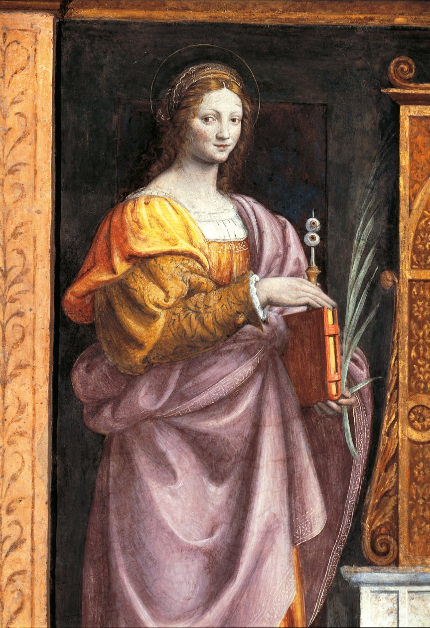Olaszország, Milánó, Saint Maurice templom a fő kolostorban, Saint Lucia alkotó: Bernardino Luini