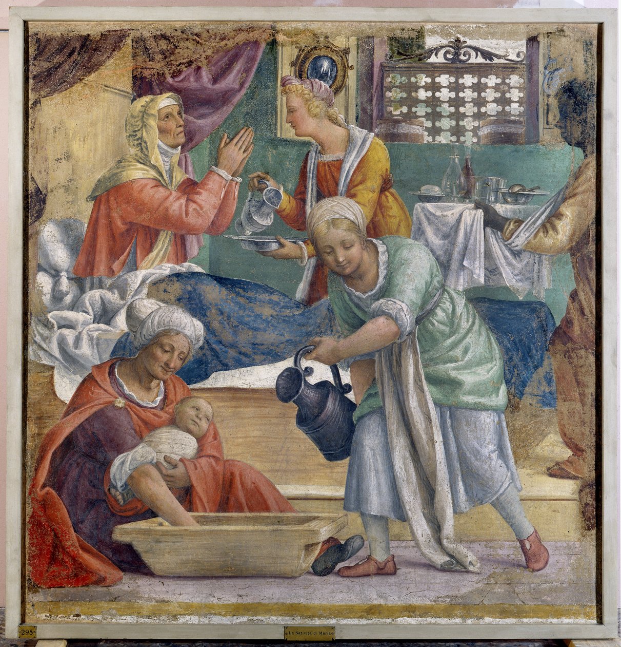 Szűz születése alkotó: Bernardino Luini