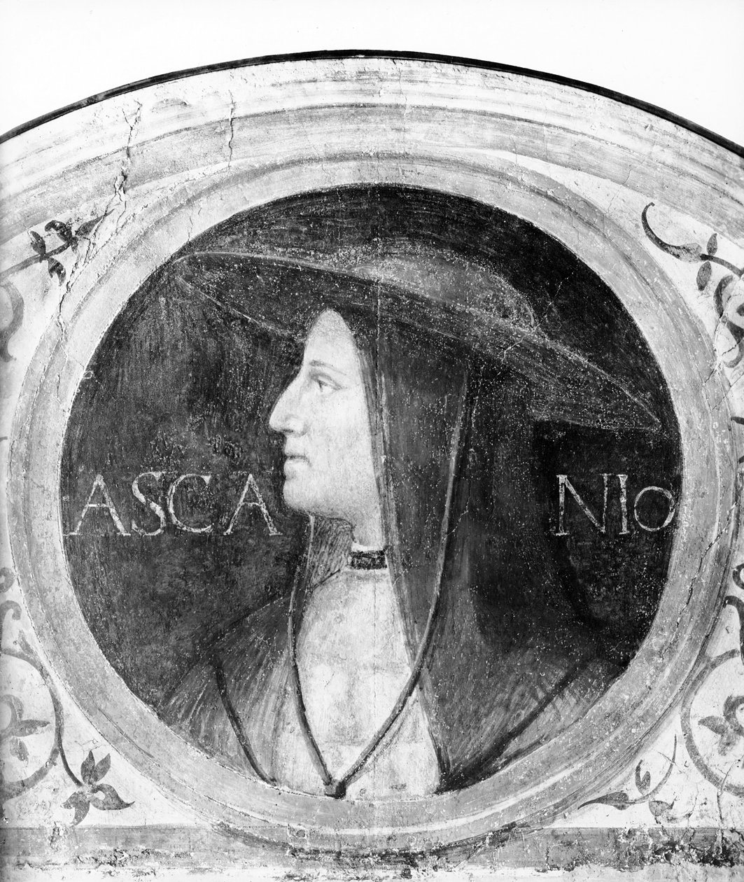 Ascanio Sforza bíboros portréja alkotó: Bernardino Luini