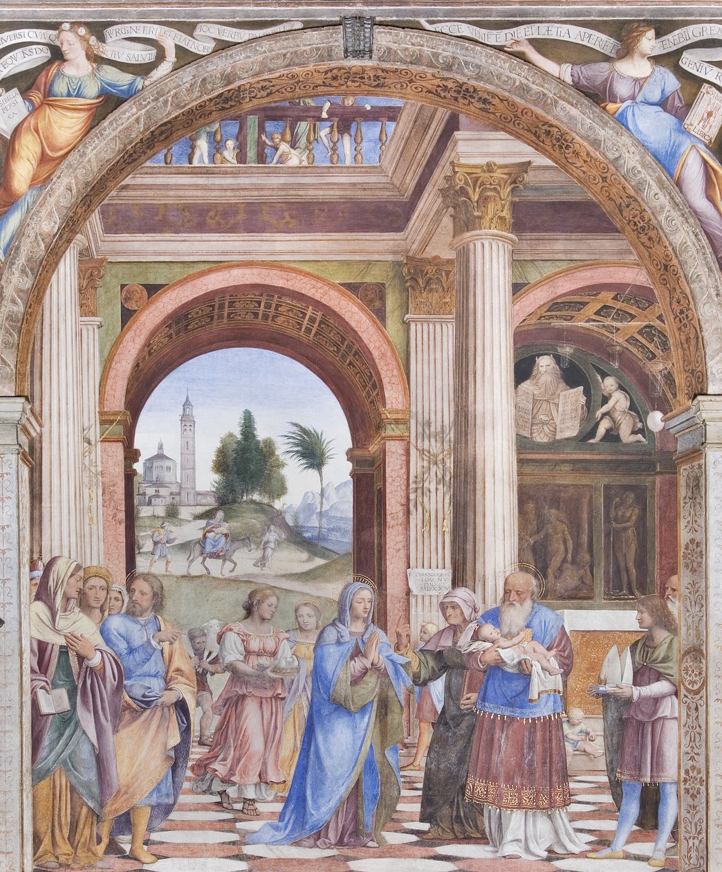 Bemutató a templomban, 1525 alkotó: Bernardino Luini