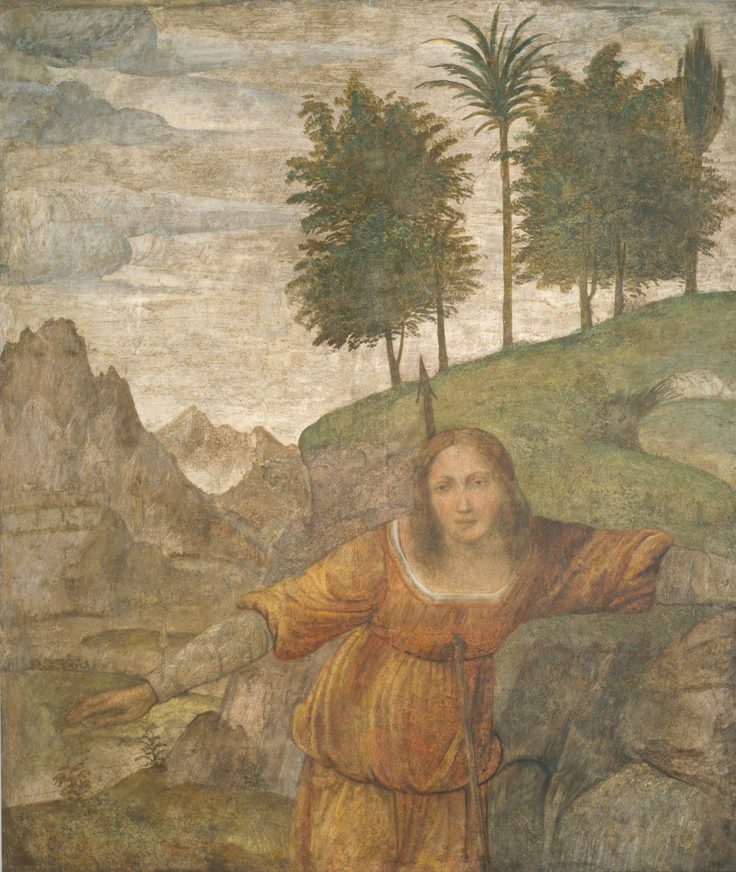 Prokrisz, akit Kephalosz gerelye átdöfött alkotó: Bernardino Luini