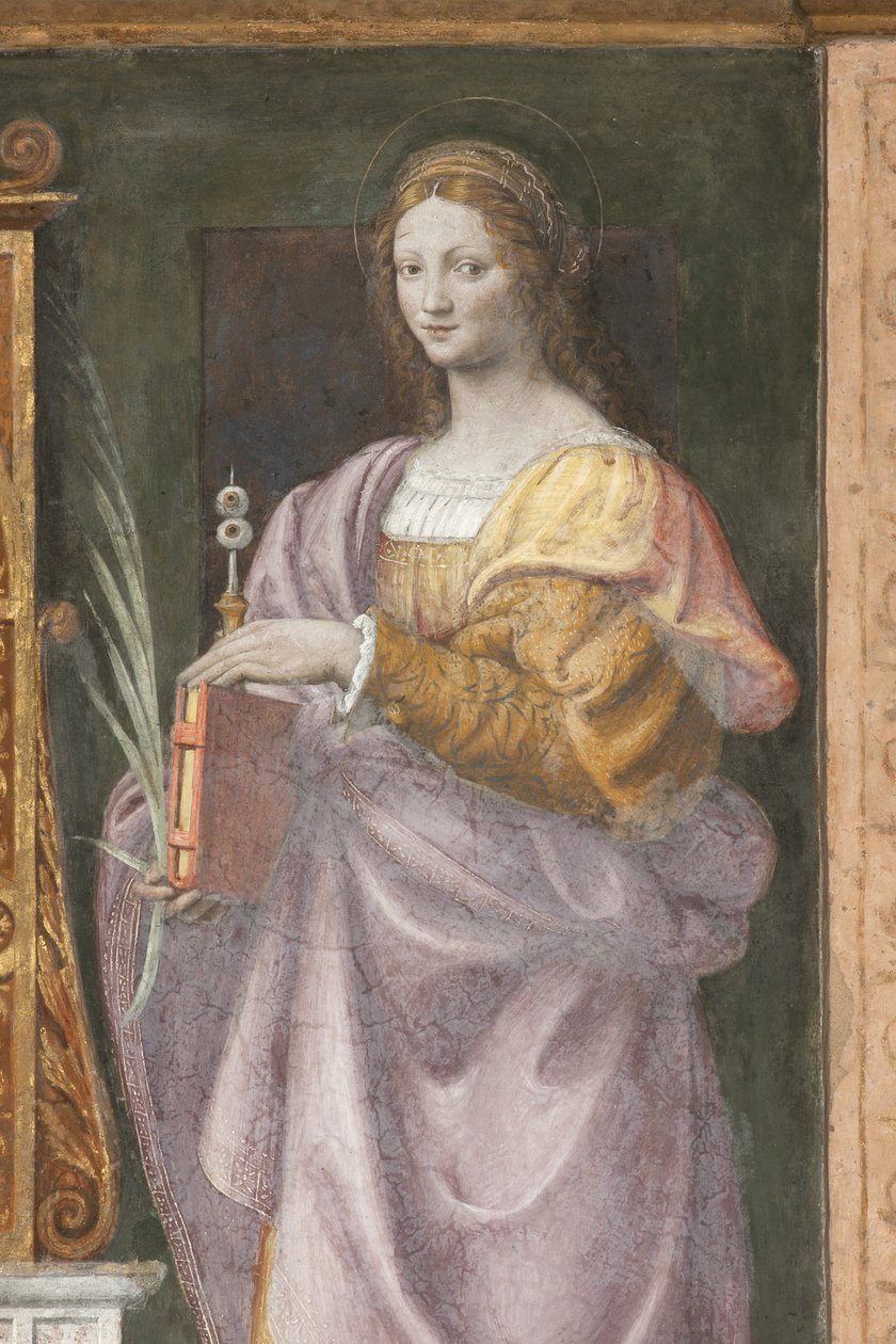 Saint Lucy, 1522-25 (a 3497192. szám részlete) alkotó: Bernardino Luini