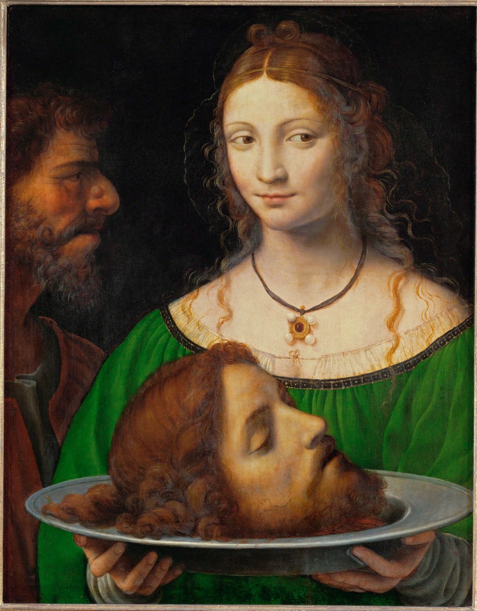 Salome Keresztelő Szent János fejével, késői időszak (festmény) alkotó: Bernardino Luini