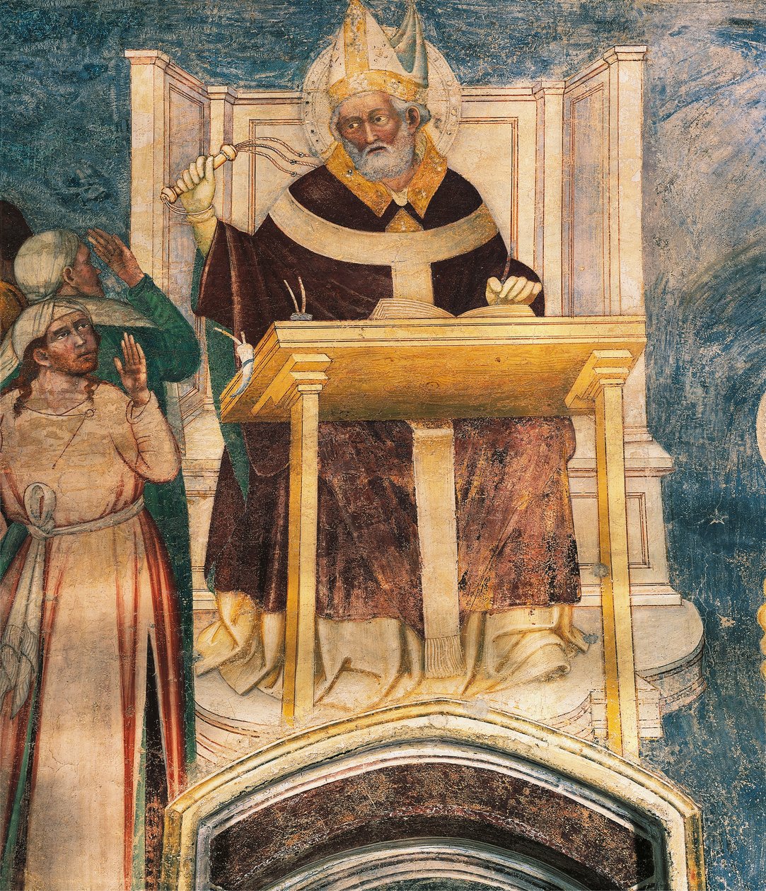 Szent Ambrose, Bernardino Luini (kb. 1480-1532) alkotó: Bernardino Luini