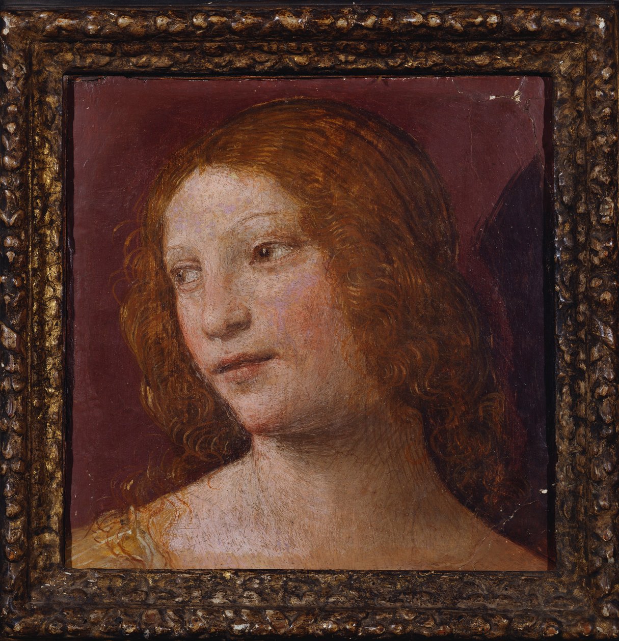 Az angyal feje - töredék alkotó: Bernardino Luini