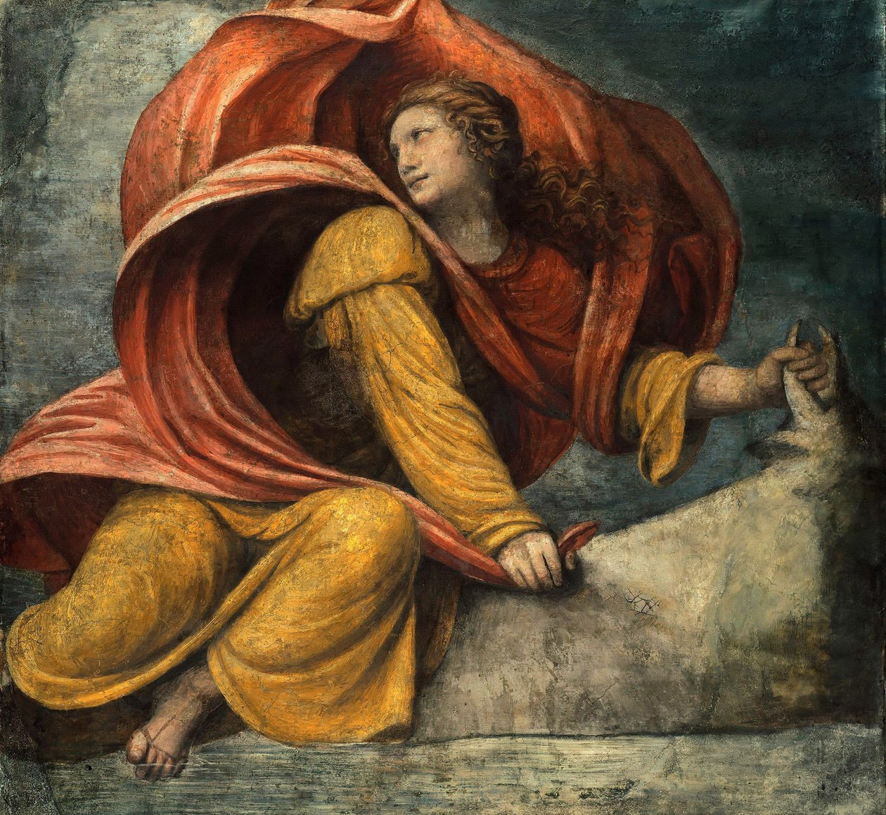 Európa megerőszakolása par Luini, Bernardino (kb. 1480-1532), - Freskó alkotó: Bernardino Luini