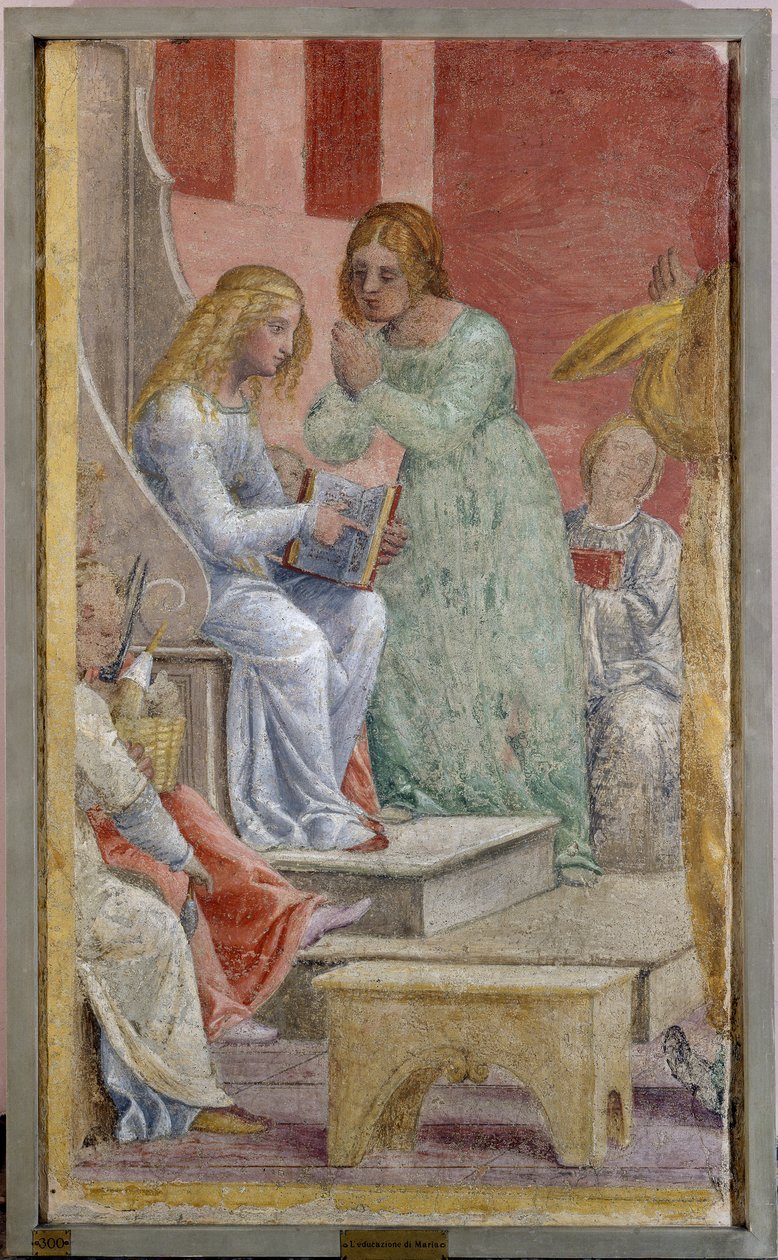 Szűz Mária gyermekkora a templomban alkotó: Bernardino Luini