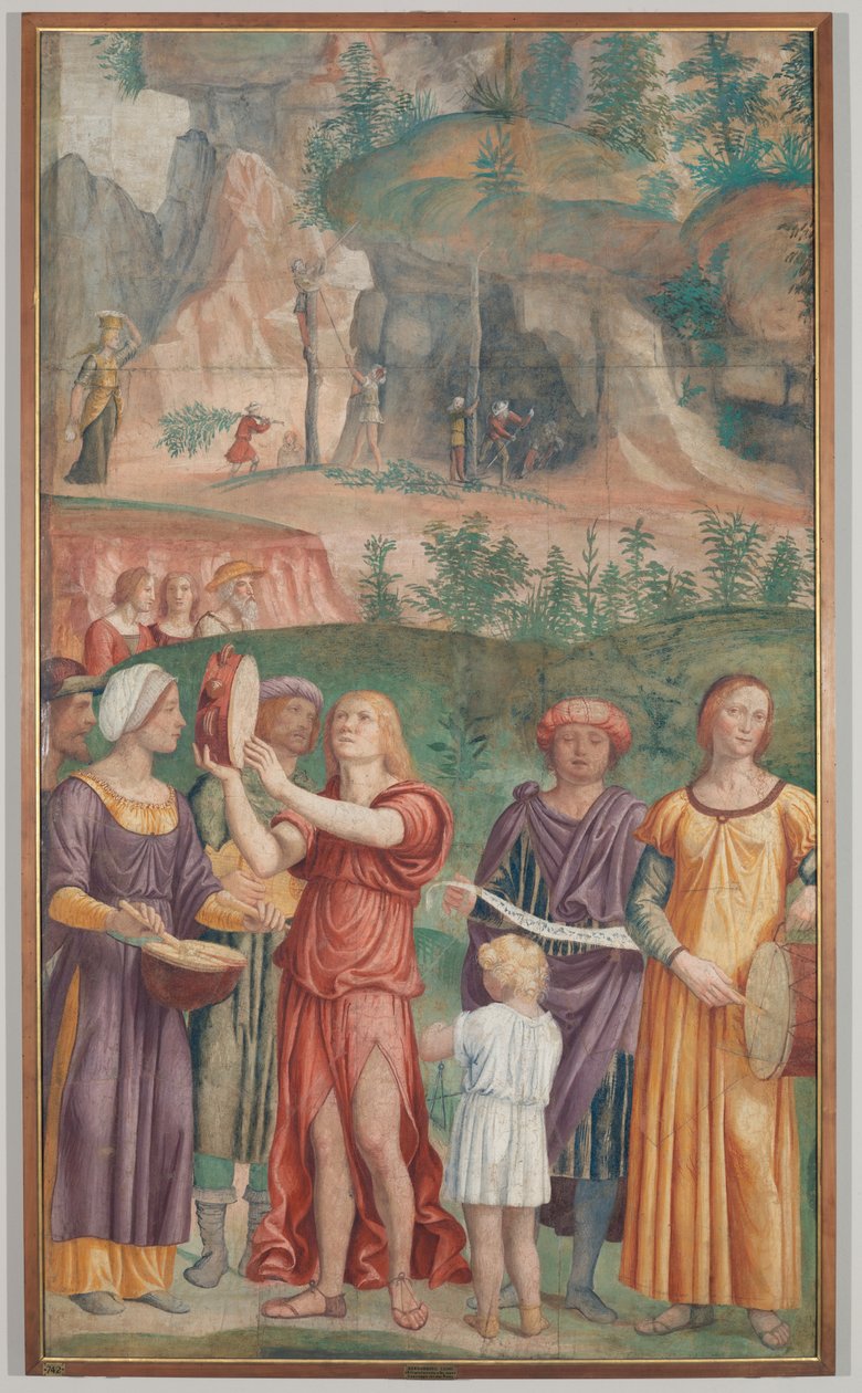 A zsidók diadaléneke, 1514 körül (vászonvászon leváló freskó) alkotó: Bernardino Luini