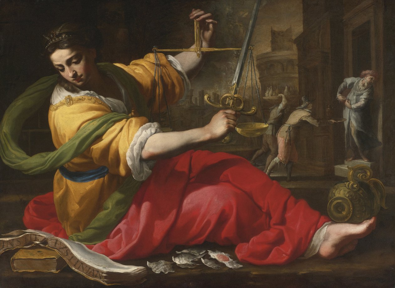 Az igazságosság allegóriája, 1656 alkotó: Bernardino Mei