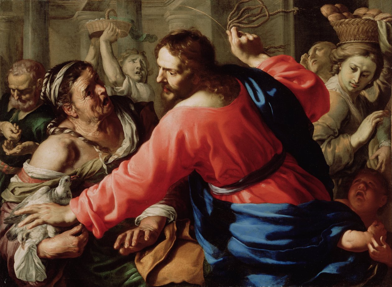 Krisztus megtisztítja a templomot alkotó: Bernardino Mei