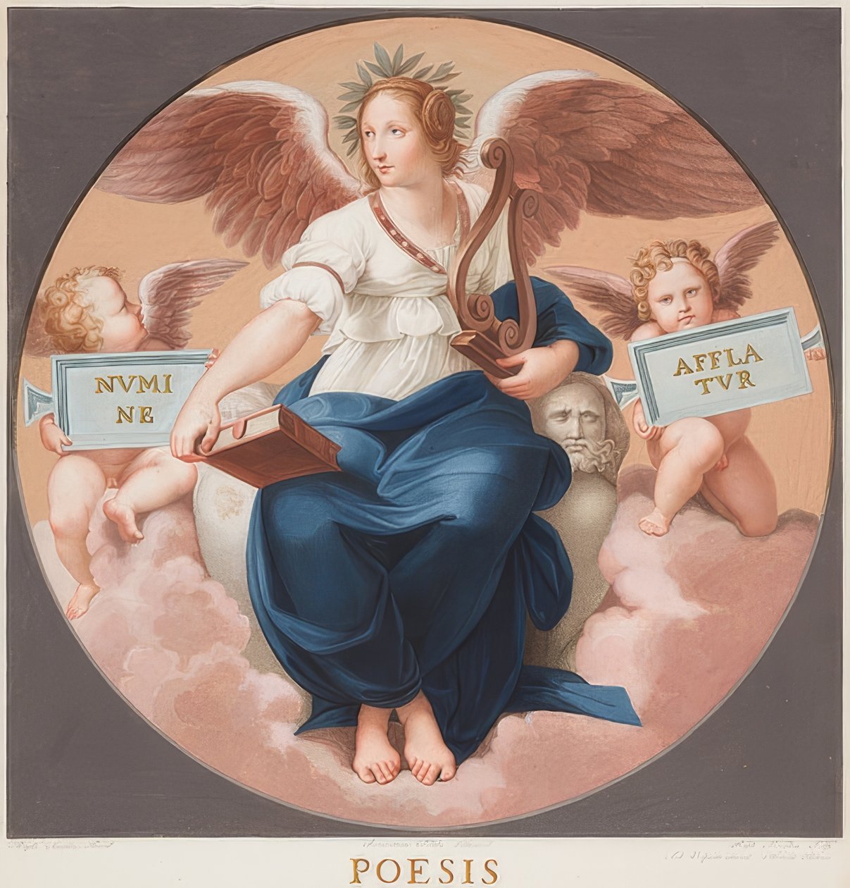 Versek (Stanza della Segnatura) alkotó: Bernardino Nocchi