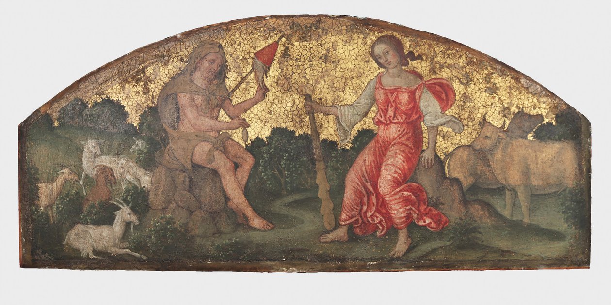 Herkules és Omphale, kb. 1509. alkotó: Bernardino Pinturicchio