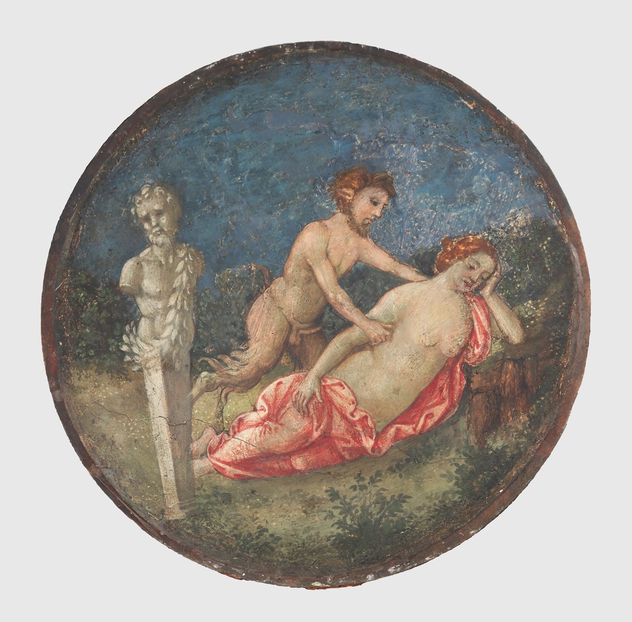 Jupiter és Antiope, kb. 1509. alkotó: Bernardino Pinturicchio