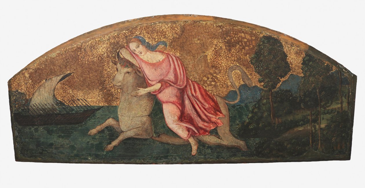 Európa megerőszakolása, kb. 1509. alkotó: Bernardino Pinturicchio