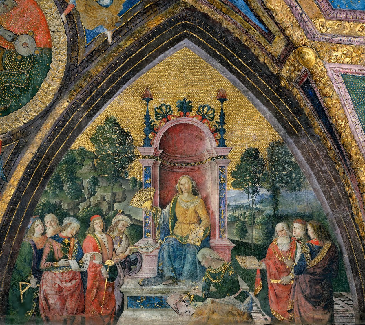 A geometria, 1492-1494. alkotó: Bernardino Pinturicchio